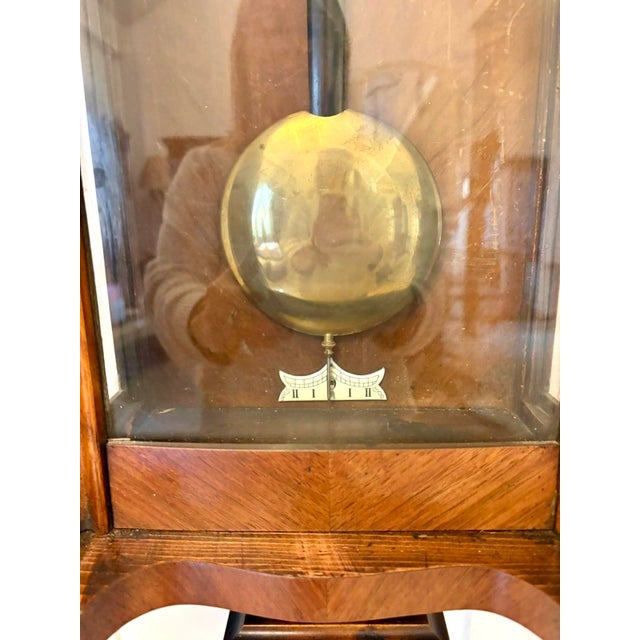 Antique Carved Walnut Regulator Striking Wall Clock, Vienna, Austria, 1860 For Sale - Image 14 of 18