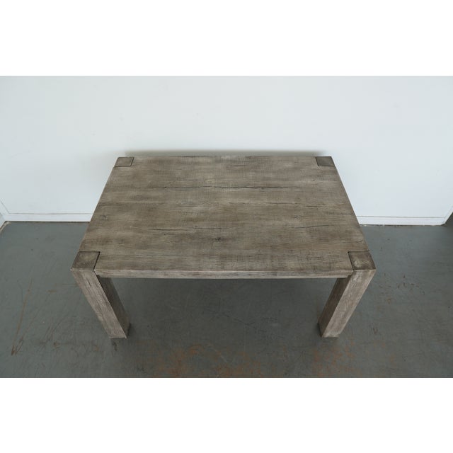 Farmhouse Restoration Hardware Parsons Dining Table For Sale - Image 3 of 13