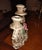 Elegant vintage Italian Capodimonte 3 arm candelabra. Porcelain rose adored scrolled piece. It has been signed by maker....