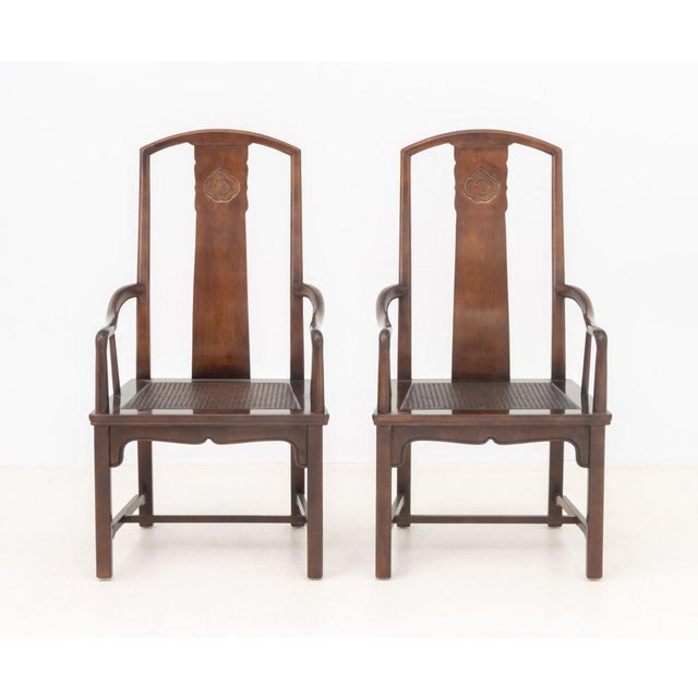Henredon Chinese Style Mahogany Dining Chairs, 8 For Sale - Image 14 of 18