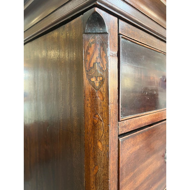 Brown 18th Century Mahogany George II Chest on Chest For Sale - Image 8 of 12