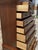 Vintage Thomasville Queen Anne Style Cherry Wood Highboy Tall Chest Dresser For Sale - Image 9 of 12