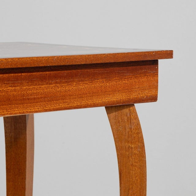 20th Century Italy Rich Mahogany Mahogany Side Table For Sale - Image 9 of 11