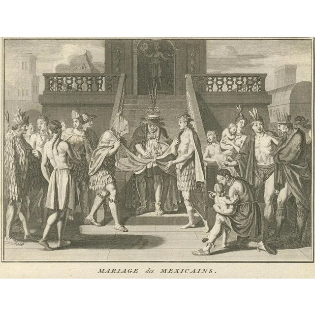Picart, Marriage and Infant Rituals Among the Mexicans, Engraving, 1734 For Sale - Image 10 of 11