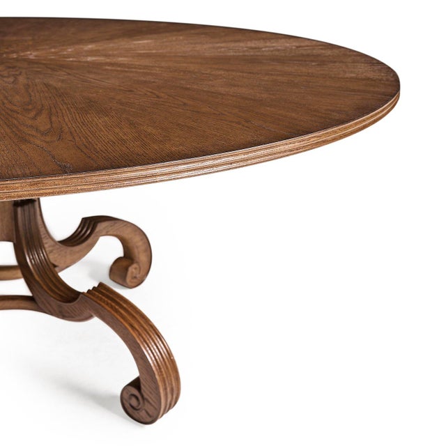 Round Pedestal Dining Table For Sale - Image 9 of 10