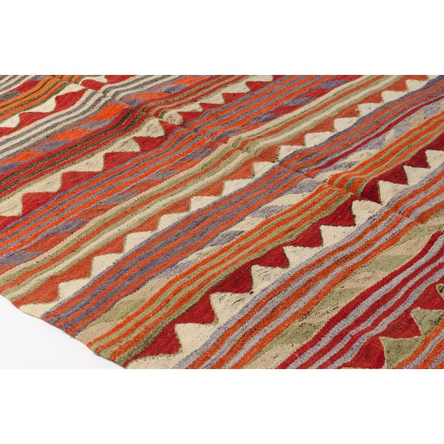 Textile Mid 20th Century Tribal Wool Runner for Entryway or Kitchen For Sale - Image 7 of 10