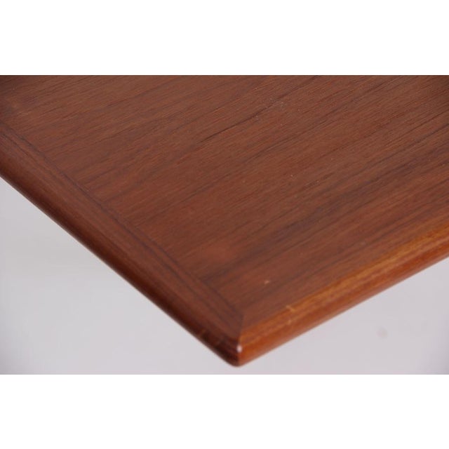 Danish Teak Dining Table with Extension Leaf, 1960s For Sale - Image 6 of 12