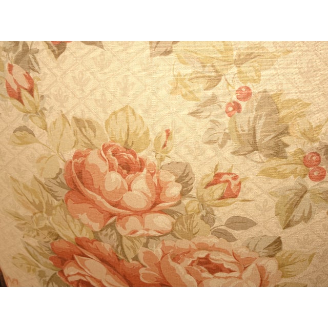 Pair Vintage French Louis XVI Style Brown Floral Side Chairs For Sale In Los Angeles - Image 6 of 12