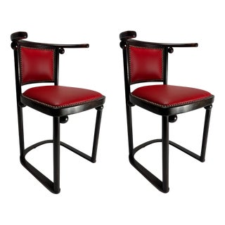 Fledermaus Chairs attributed to Josef Hoffmann, Austria, 1905, Set of 2 For Sale