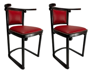 Fledermaus Chairs attributed to Josef Hoffmann, Austria, 1905, Set of 2