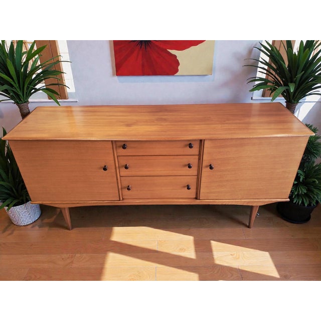 Mid-Century Modern Mid-Century Walnut Sideboard by Alfred Cox, 1950s For Sale - Image 3 of 18