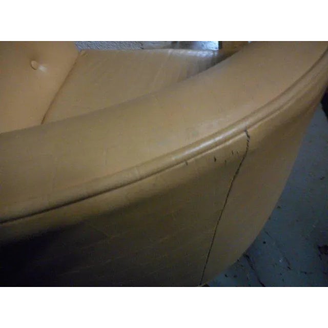 Textile Mid-century Modern Barrel Back Lounge Chairs - a Pair For Sale - Image 7 of 8