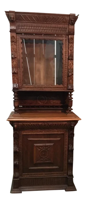 19th Century Belgian Hunt Cabinet