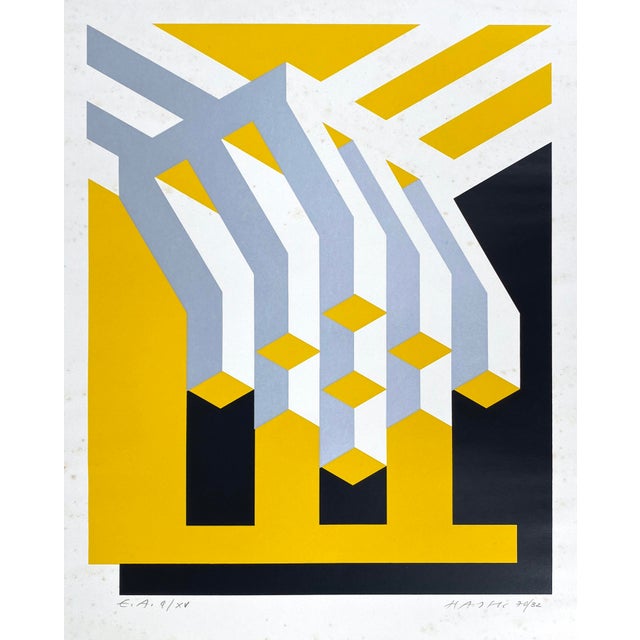 Otto Herbert Hajek, Abstract Composition, 1970, Screenprint For Sale - Image 13 of 13
