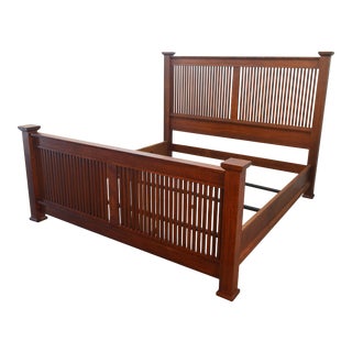 Stickley King Mission Oak Bed For Sale