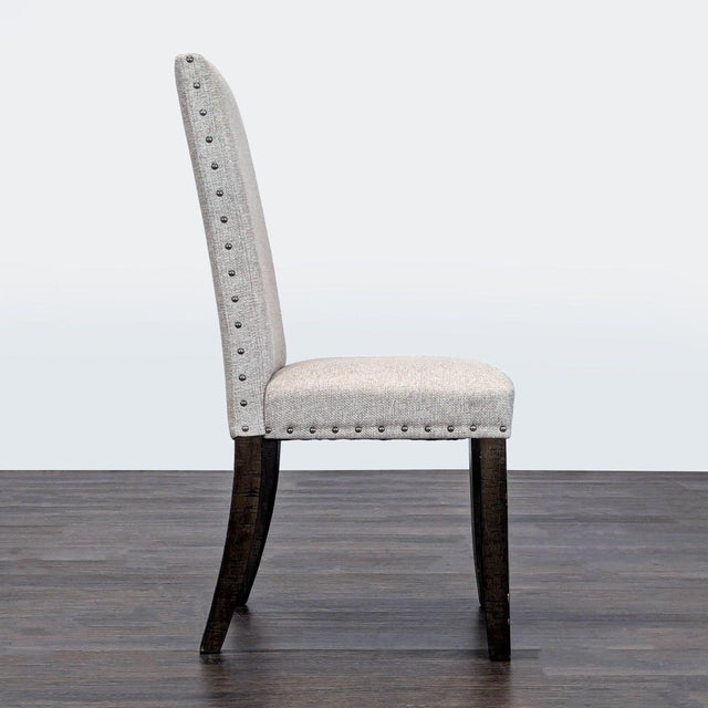 Pottery Barn Pottery Barn Upholstered Parsons Dining Chair With Nailhead Trim For Sale - Image 4 of 7