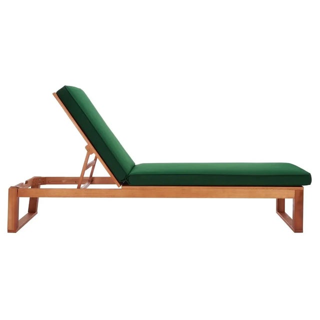 Solano Sunlounger - Natural/Green For Sale - Image 4 of 12
