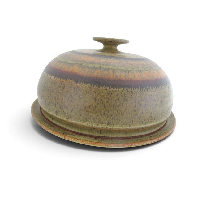 Wally Schwab Large Cake Dome Dessert Serving Dish W/Lid Pacific Nw Pottery For Sale In Portland, OR - Image 6 of 17