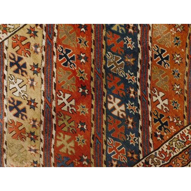 Antique Hand-Knotted Caucasian Gendje Gallery Rug. 4'7"x 9'3" For Sale - Image 12 of 15