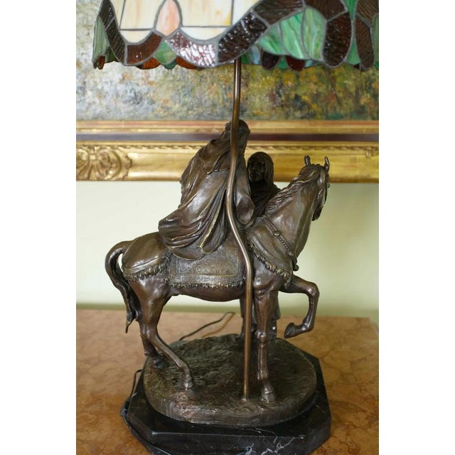 Large Table Lamp in the style of Tiffany For Sale - Image 10 of 16