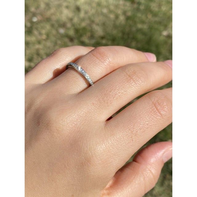 The Continuum Steller Two: Designer Signed Eternity Band with Natural Diamonds For Sale In Philadelphia - Image 6 of 8