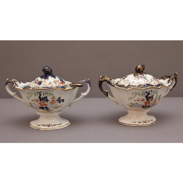 Mid 19th Century Sauce Tureens with Ladles from Mason's Ironstone, 1840, Set of 2 For Sale - Image 5 of 11