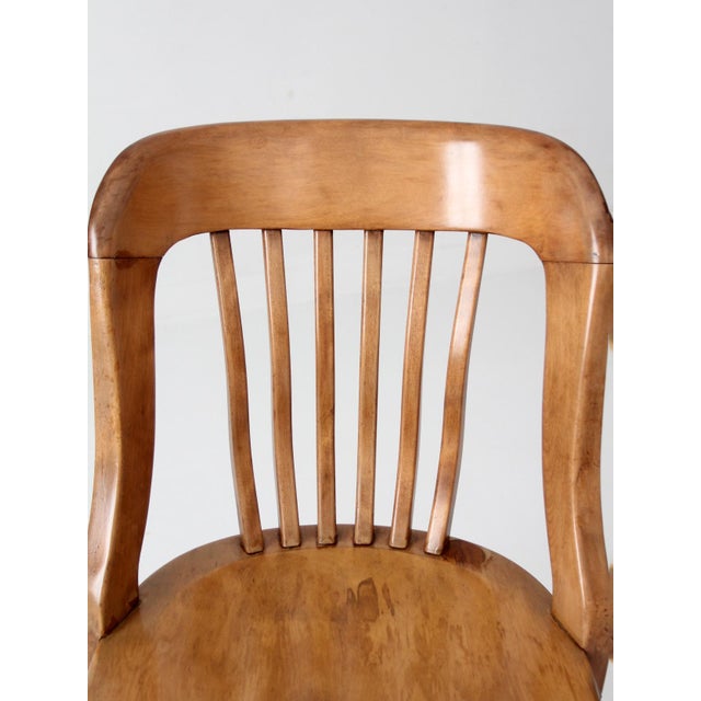 Antique Spritzer's Wood Swivel Desk Chair For Sale - Image 17 of 17