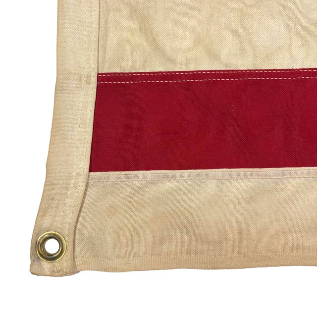 Vintage Cotton Embroidered Bennington 76 American Flag For Sale In Los Angeles - Image 6 of 7