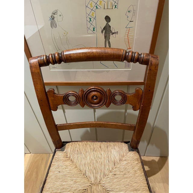 American 7 Antique Hitchcock Style Chairs in Excellent Condition For Sale - Image 3 of 8