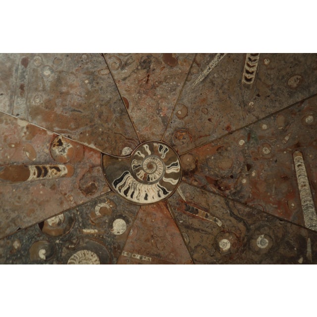 Fossil Stone Pedestal Coffee Table, France, 1970s For Sale - Image 3 of 14