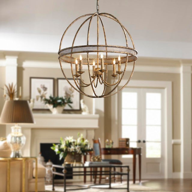 Transitional Chelsea House Tuscan Chandelier For Sale - Image 3 of 6