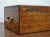 English brass mounted mahogany box with detailed crest and placard. Solid construction from the 19th c having a lovely...