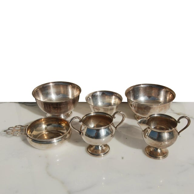 Set of 6 Various Sterling Silver Serving Pieces For Sale - Image 4 of 4