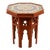 1940s Schumacher French Patterned Ceramic Top Side Table For Sale