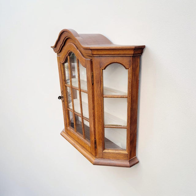 Vintage Dutch Display Cabinet in Walnut, 1950s For Sale - Image 10 of 18