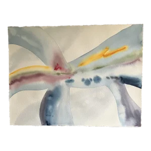 "Pastoral Cloudscape Series, No. 002" Original Abstract Painting