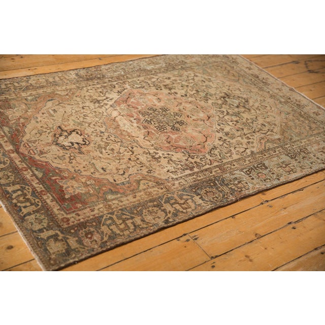 Old New House Vintage Distressed Malayer Rug - 4'3" x 6'2" For Sale - Image 4 of 11
