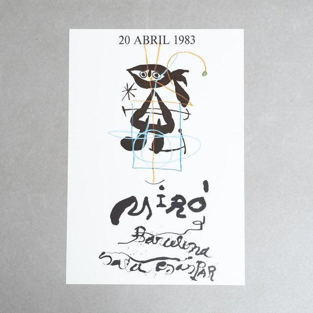 This original poster was published in 1983 to commemorate Joan Miró's exhibition at the iconic Sala Gaspar in Barcelona....