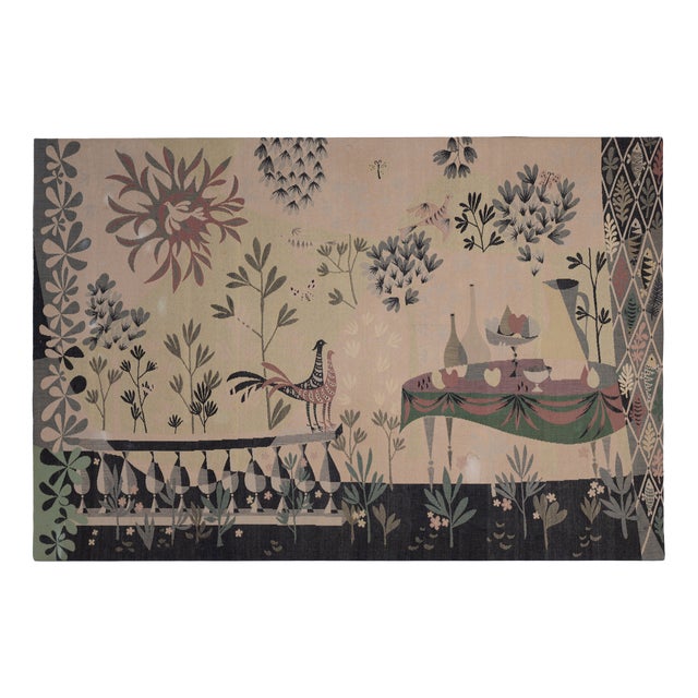 Le Déjeuner Wall Tapestry by René Fumeron for Ateliers De Abusson, 1960s For Sale