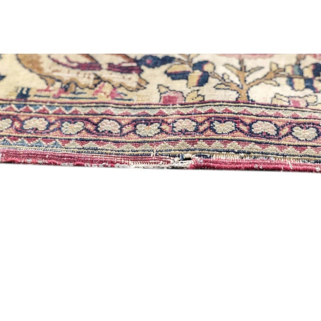 Textile Antique Tehran Rug 4'7'' x 6'11'' For Sale - Image 7 of 12