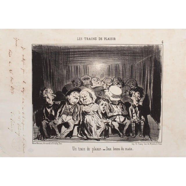 Honoré Daumier - A Pleasure Train - Lithograph - 1852 For Sale - Image 3 of 3
