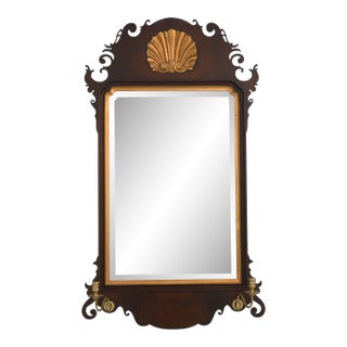 Southampton 18th C. Style Chippendale Mahogany Mirror For Sale