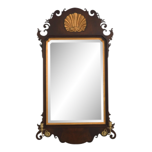 Southampton 18th C. Style Chippendale Mahogany Mirror