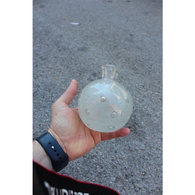 1950s Small Round Murano Glass Vase from Barovier & Toso, 1950s For Sale - Image 5 of 8