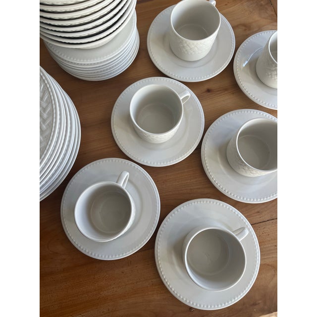 Traditional Vintage Farberware Trellis Dinnerware Set - Rare in Large Quantities and Discontinued - 44 Piece For Sale - Image 3 of 12