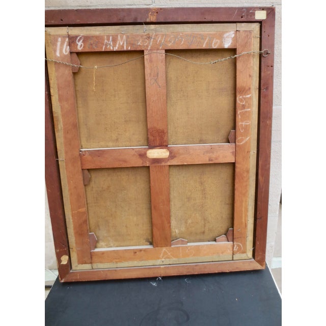 Green !8th Century Portrait of Noble Lady School Scottish/English Ramsey? For Sale - Image 8 of 15