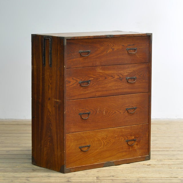 Japanese Tansu Chest of Drawers, 1870 For Sale - Image 10 of 10