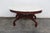 Brown Mid 20th Century Victorian Style Oval Marble Top Carved Coffee Table For Sale - Image 8 of 13