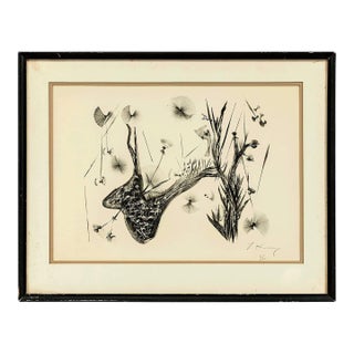 Yehoshua KovarskyWhimsical Abstract Flowers, Lithograph, Signed, Ed. 6 of 30 For Sale