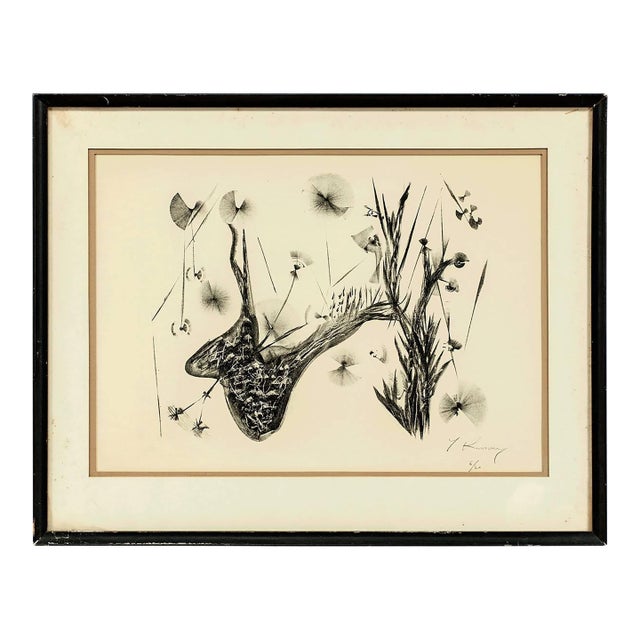 Yehoshua KovarskyWhimsical Abstract Flowers, Lithograph, Signed, Ed. 6 of 30 For Sale